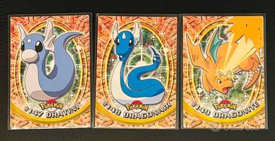 Trio carte Pokemon Topps