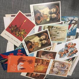 lotto misto 23 cartoline Auguri vedi foto