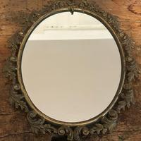 Specchio fine ‘800 in metelli dorato stile barocco