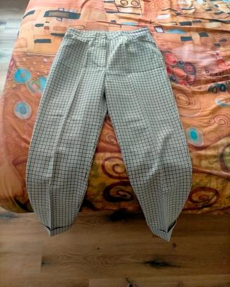 pantaloni eleganti a quadri 