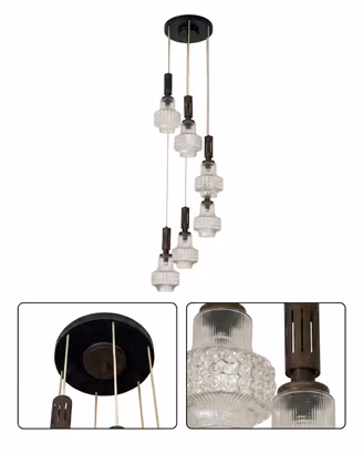 Lampadario anni 70 vintage