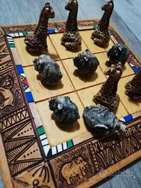 GIOCO IN LEGNO TIC TAC TOE - TRIS - DAL SUDAFRICA