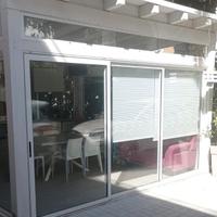 Pergolato autoportante in legno bianco 