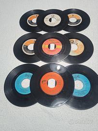 DISCHI (9) 45 GIRI (VINILE) ANNI 60. VARI CANTANTI