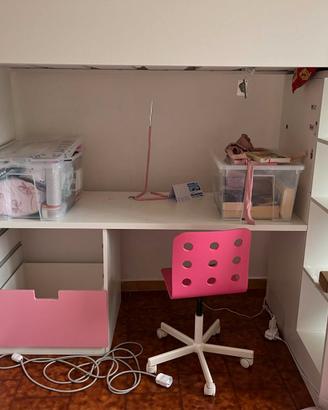 LETTO, SCRIVANIA, ARMADIO, LIBRERIA STUVA
