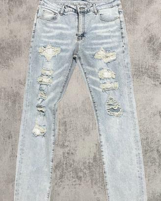 Jeans Azzuro Brillantinato