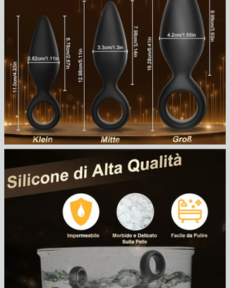 Plug in, 3 soldi varie dimensioni. Nuovo