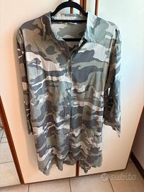 Camicia lunga/Chemisier mimetico camouflage tg XL