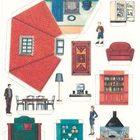 Poster Sottsass x Olivetti- "Domuslife" (casa)