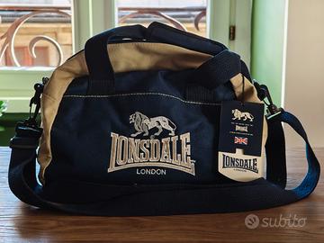 Borsa Lonsdale con tracolla, blu, nuova