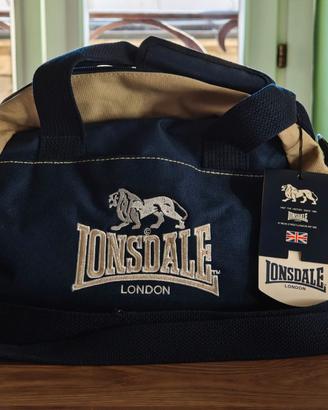 Borsa Lonsdale con tracolla, blu, nuova