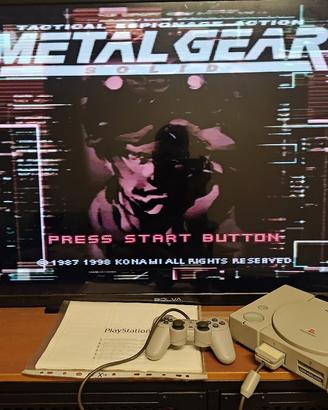 Console PlayStation 1 ps1 scph-7502 + metal Gear