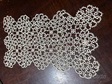 Centrino a chiacchierino écru 37 per 20 cm