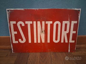 Cartello estintore