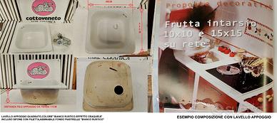 Cottoveneto,lavabi quadri/tondi a incasso/appoggio