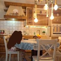 Cucina in legno artigianale  3,40 mt lineare