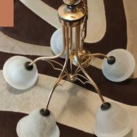 Lampadario reale in ottone oro da stanza - Vintage