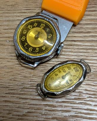 Coppia di orologi Vintas/Lemor anni '40 meccanici