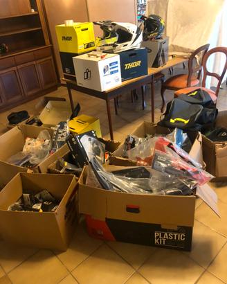 Stock completo Moto/mtb Abbigliamento + Componenti