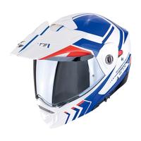 Casco modulare apribile SCORPION ADX 2 bianco blu 