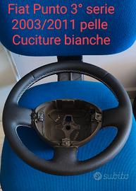 Volante in pelle cuciture bianche Punto 3 serie