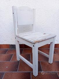 Sedia da bambino in legno bianca IKEA