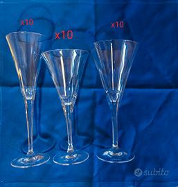 Set 30 calici cristallo “Le Perle” nuovi