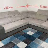 Divano a L con letto come nuovo