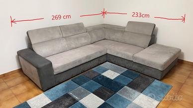Divano a L con letto come nuovo