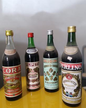 bottiglie vermouth anni  '70
