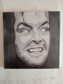 Quadretto Jack Nicholson – The Shining | 20x20 cm