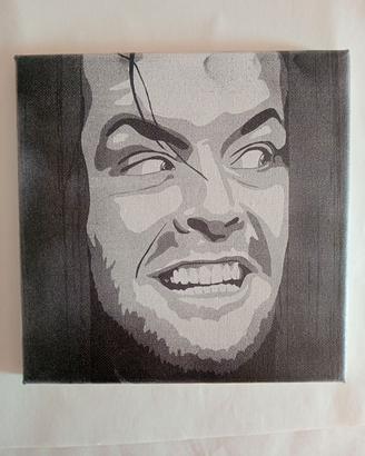 Quadretto Jack Nicholson – The Shining | 20x20 cm
