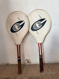 Coppia di racchette da tennis vintage