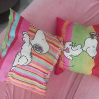 Due cuscini a tema Snoopy
