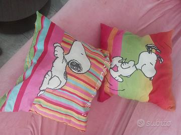 Due cuscini a tema Snoopy