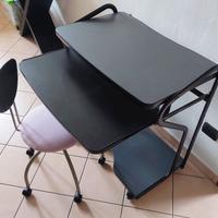 Scrivania porta PC con sedia inclusa