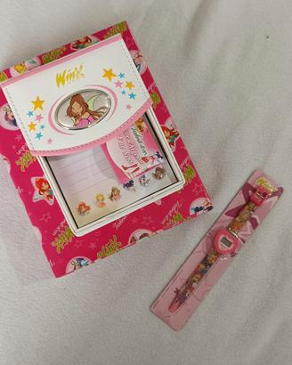 portacarte e orologio Winx per Coveri