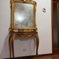 consolle con specchiera