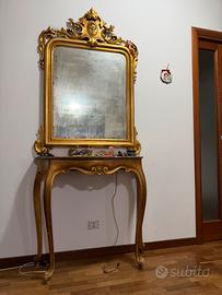 consolle con specchiera