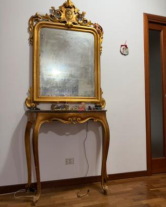 consolle con specchiera