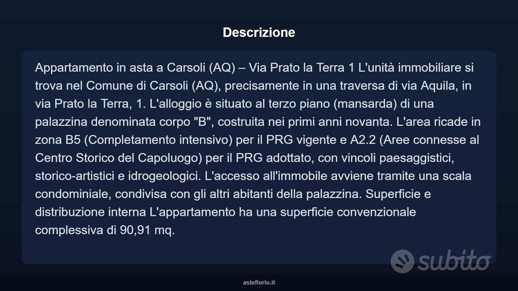 Appartamento – Carsoli, L'Aquila - Vista 5