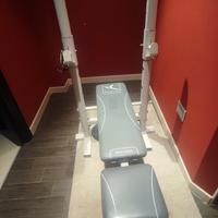 panca con bilanciere 