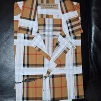camicia Burberry a maniche corte check quadri
