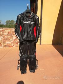 tuta moto 48 dainese divisibile uomo in pelle 