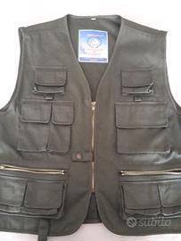 Gilet multitasche green , pesca , caccia.