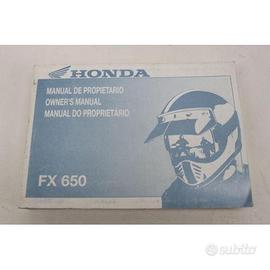 MANUALE USO E MANUTENZIONE HONDA FX 650 HONDA FX 6