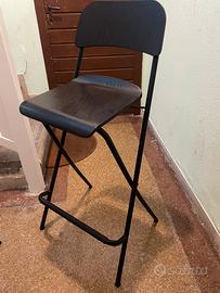Sgabello nero Franklin ikea