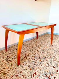 Tavolo allungabile CALLIGARIS legno e vetro temp.