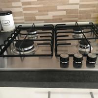 Piano cottura a gas inox