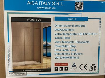 Vetro per doccia walk in